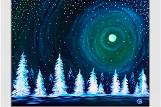 Paint Nite: Emerald Winter Sky